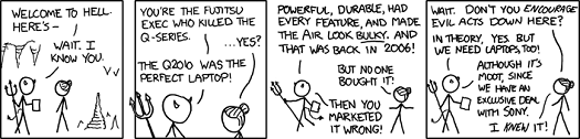 XKCD: laptop hell