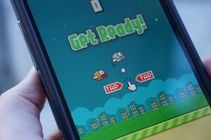 flappy bird on smartphone