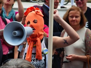 freedom of speech protest bullhorn