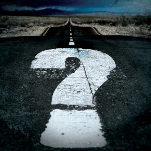 uncertain road path street question mark predictive analytics direction future