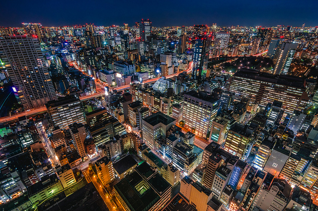 Japan at night