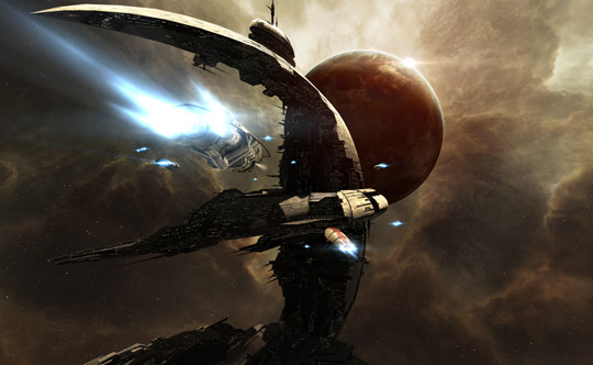 A screenshot from CCP Games EVE Online, a game that would be very similar to Ex Astris.