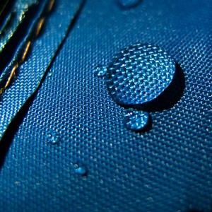 water on fabric