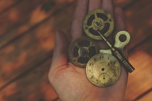 Dismantled Pocket Watch in Hand