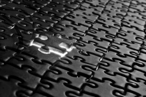 puzzle pieces black interlock integrate