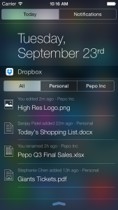 dropbox ios8