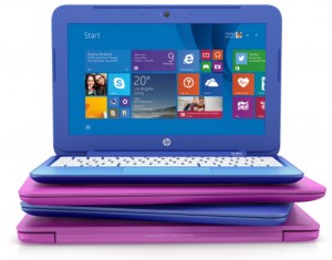 The colorful HP Stream series of laptops