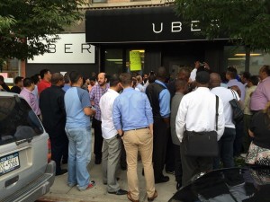 Uber drivers protest in NYC
