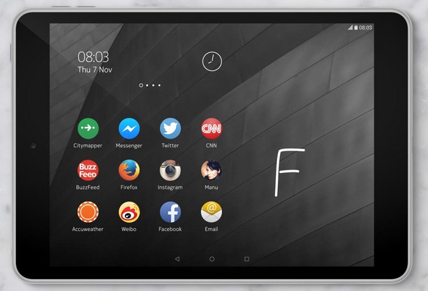 Nokia N1 with Z Launcher