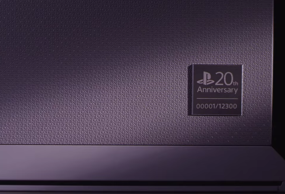 PlayStation 20 year etching