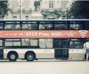 Veniam-equipped bus in Porto, Portugal