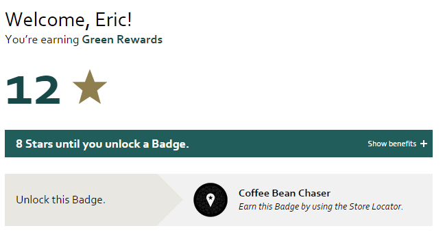 Starbucks badges