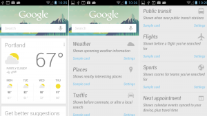 Google Now Gets More Cards