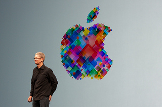 tim cook apple logo