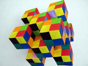 Checkerboard cubes clone copy