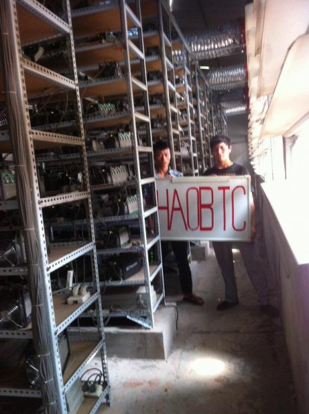 A photo from inside a HaoBTC mining operation in Mabian, Sichuan province, via Twitter https://twitter.com/HaoBTC/status/588592662560702464