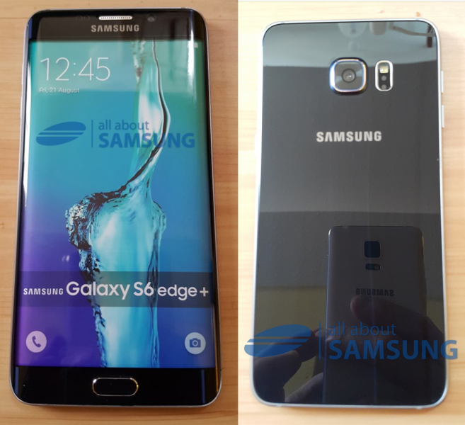 Galaxy s6 edge+ front and back