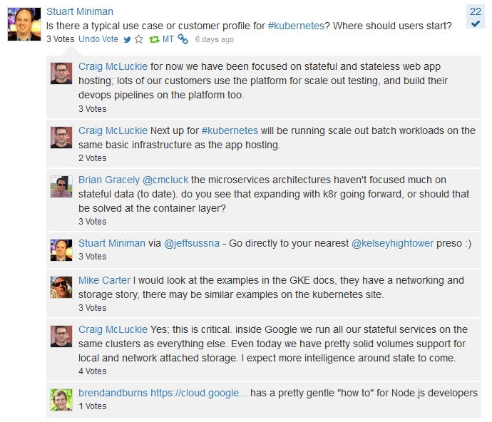 Screen cap 2 Google Cloud CrowdChat