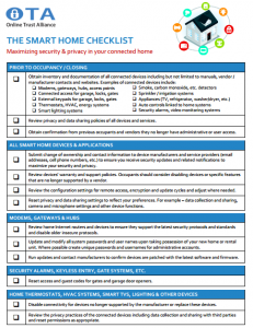 OTA Smart Home Checklist