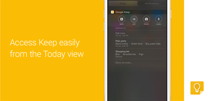 Google Keep for iOS