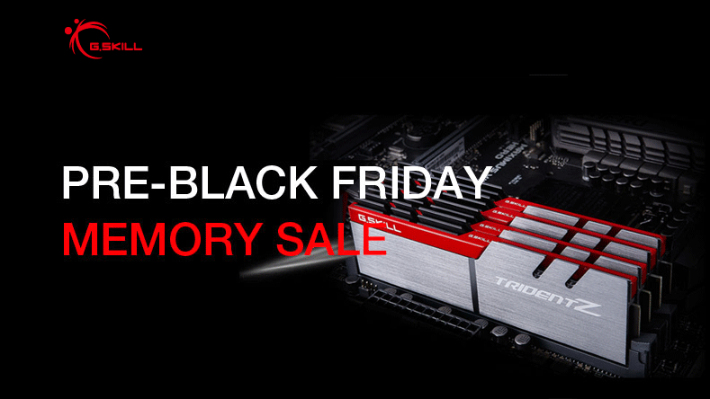 Newegg.com is holding a Black Friday presale for G.Skill RAM