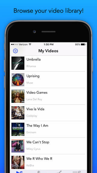 Vusic - video library