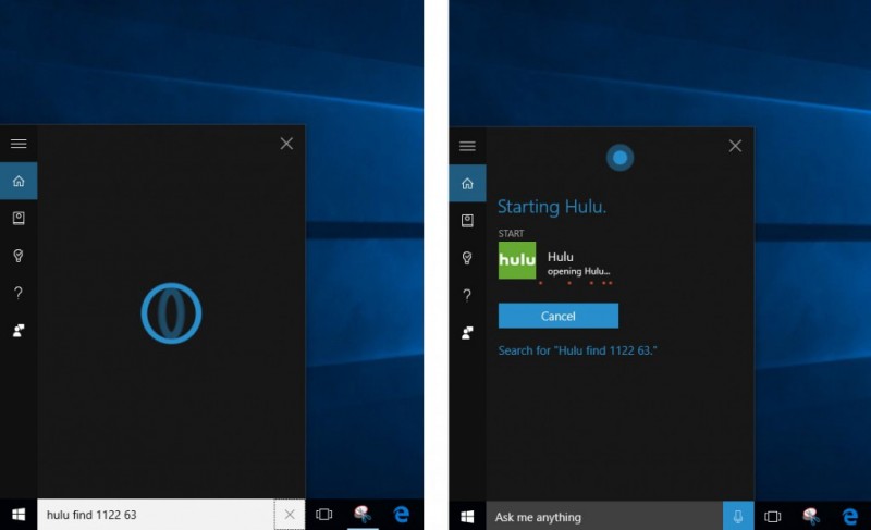 Cortana Hulu