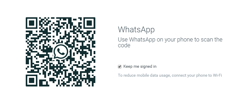 Whatsapp QR code