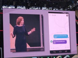 Google's Android Instant Apps demo at I/O (Photo: Robert Hof)