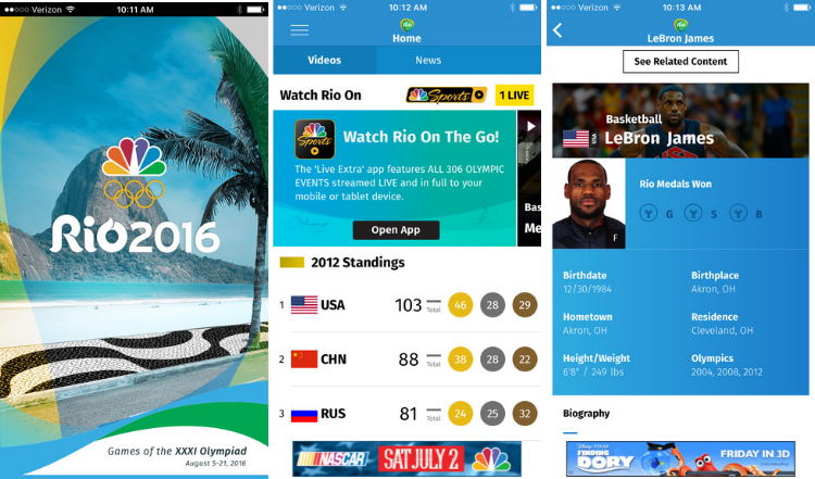 NBC Olympics app