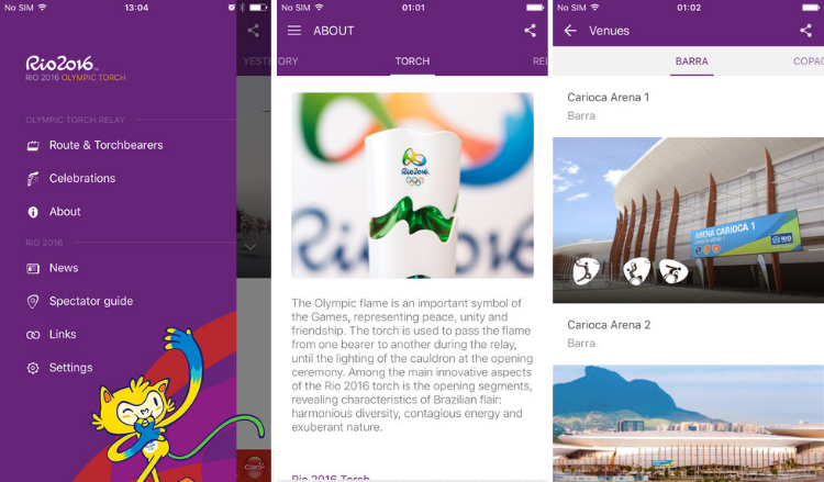 Rio 2016 app