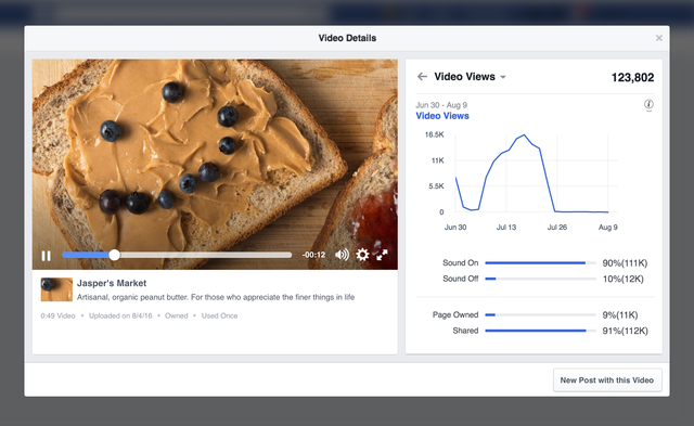 facebook video - share