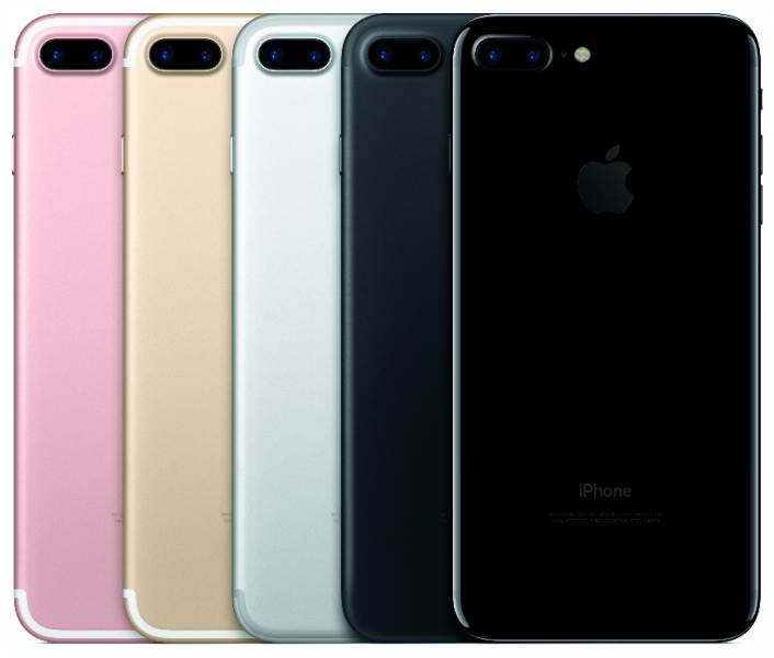 iPhone 7 Plus - color lineup