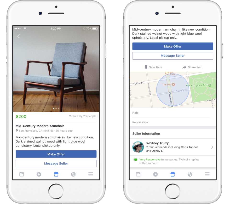 how to get messages on facebook marketplace