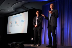 AWS CEO Andy Jassy (left) and VMware CEO Pat Gelsinger (Photo: Seth MacMillan)
