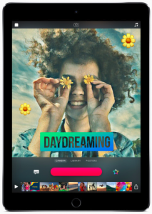 Redesigned user interface for the Clips app