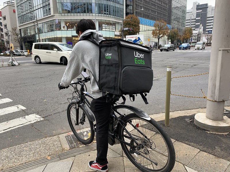 uber eats sign up bike